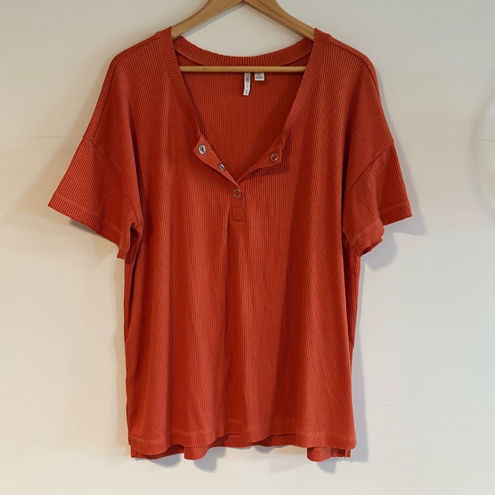 Orange Super Soft CATO Top
